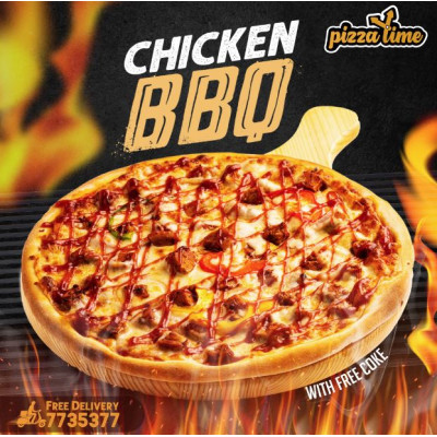 Chicken Barbeque Pizza, Pizza Time 